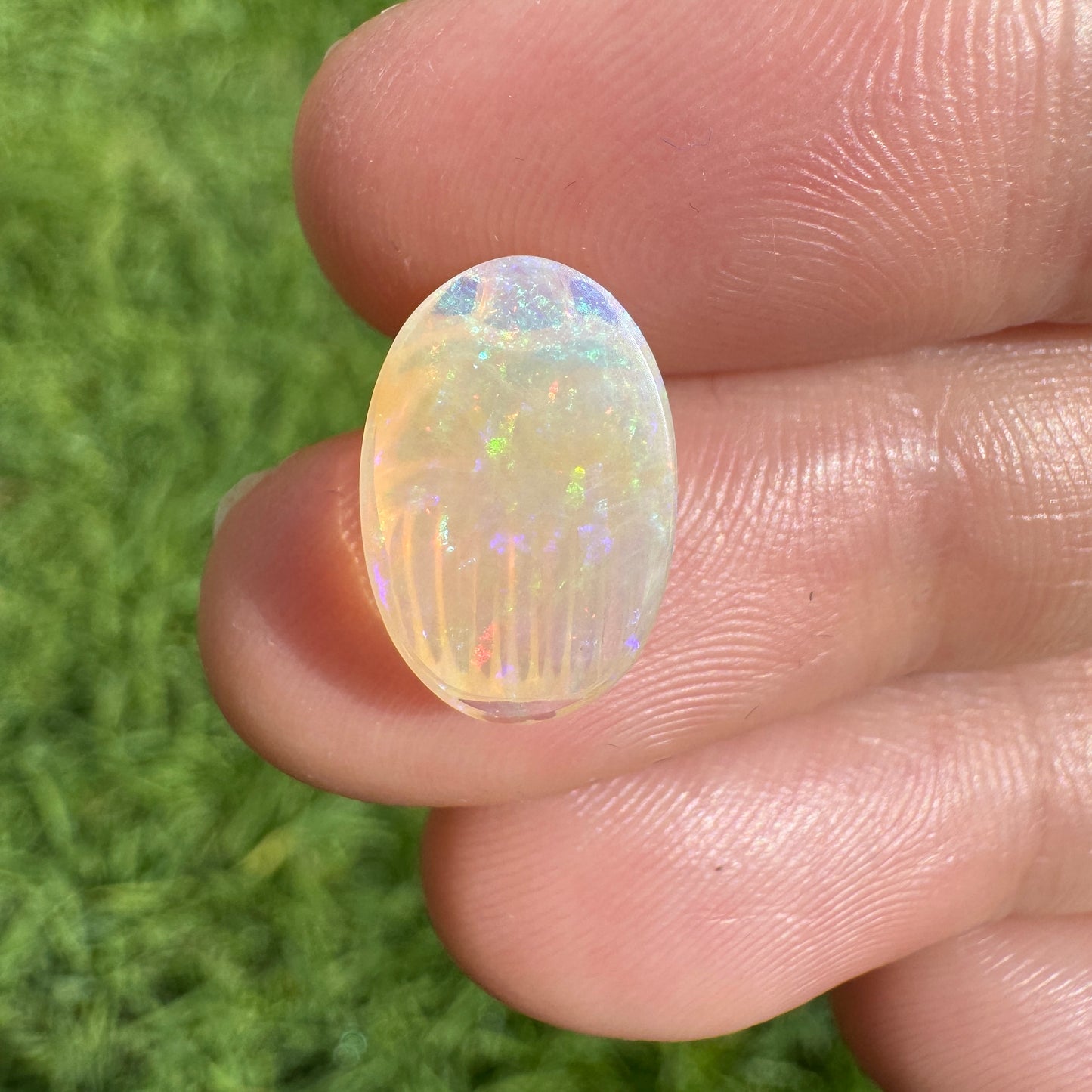 3.32 Ct carved scarab opal
