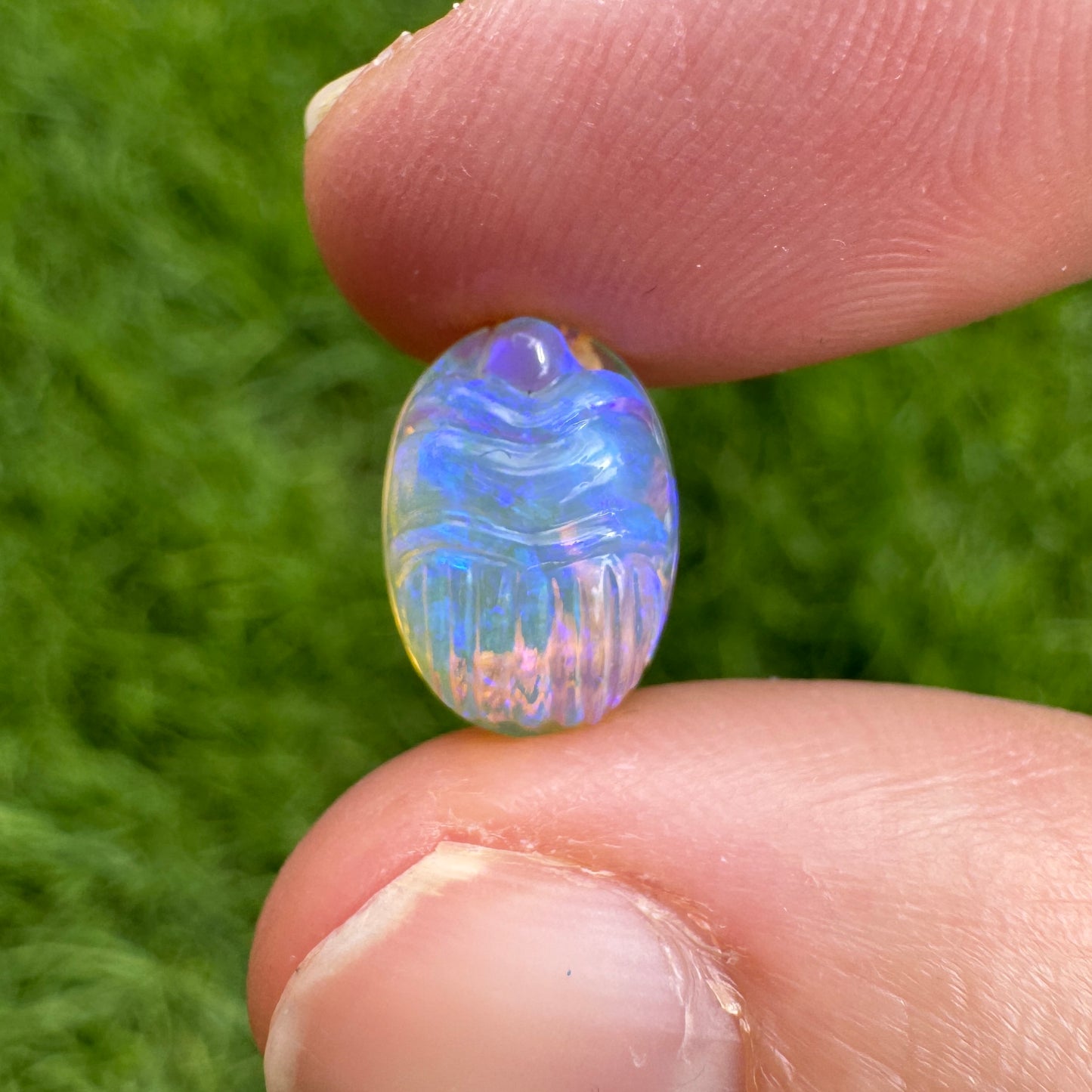 2.37 Ct carved scarab opal