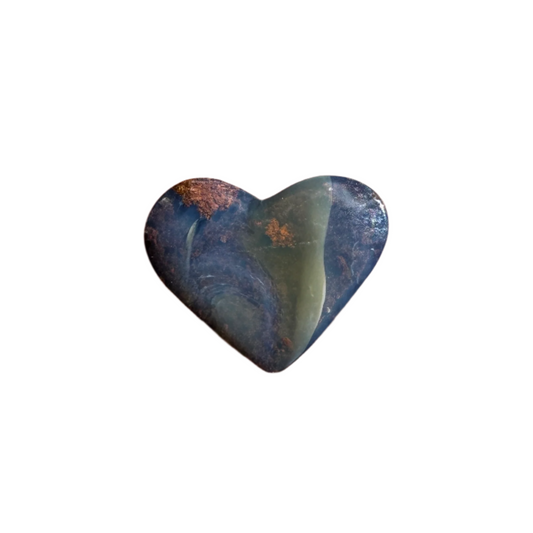 1.73 Ct small heart boulder opal