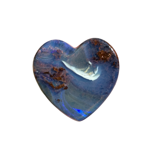 2.42 Ct heart boulder opal