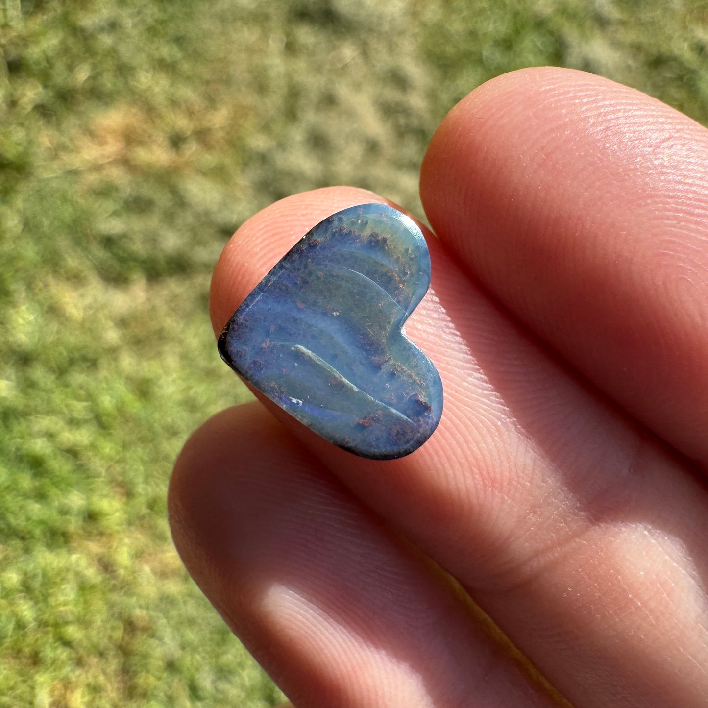 2.72 Ct heart boulder opal