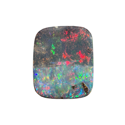 3.81 Ct Rectangle Semi Black Boulkder Opal