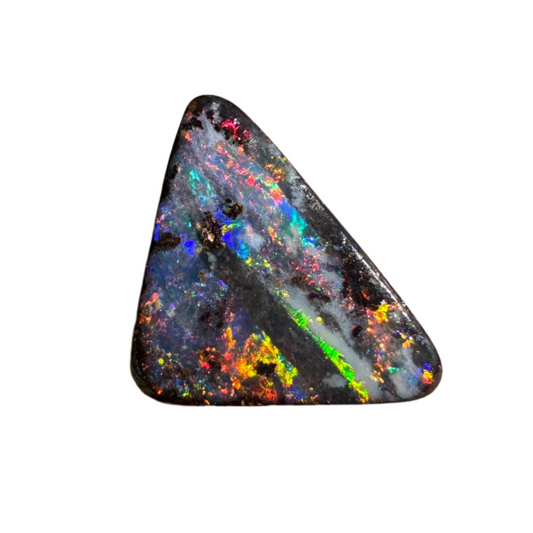 1.92 Ct small triangle black boulder opal