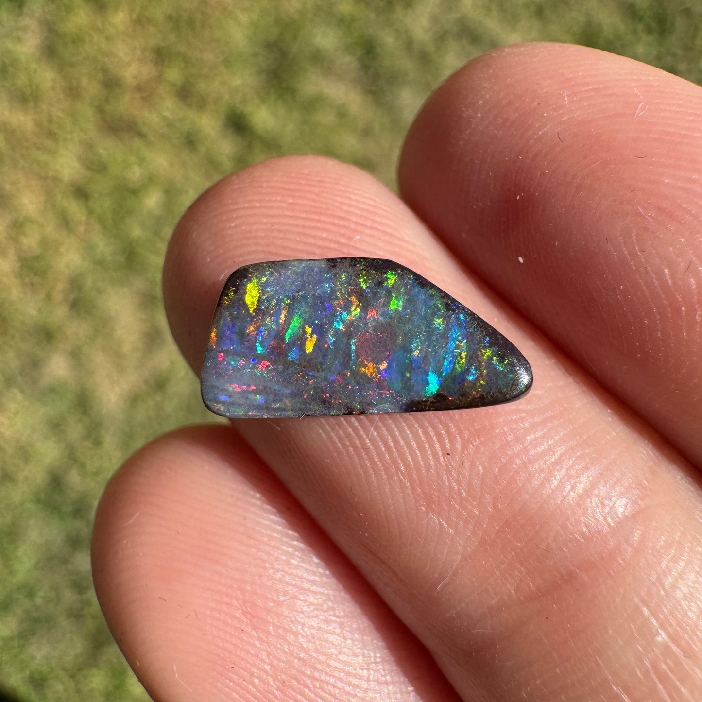 2.03 Ct rainbow boulder opal