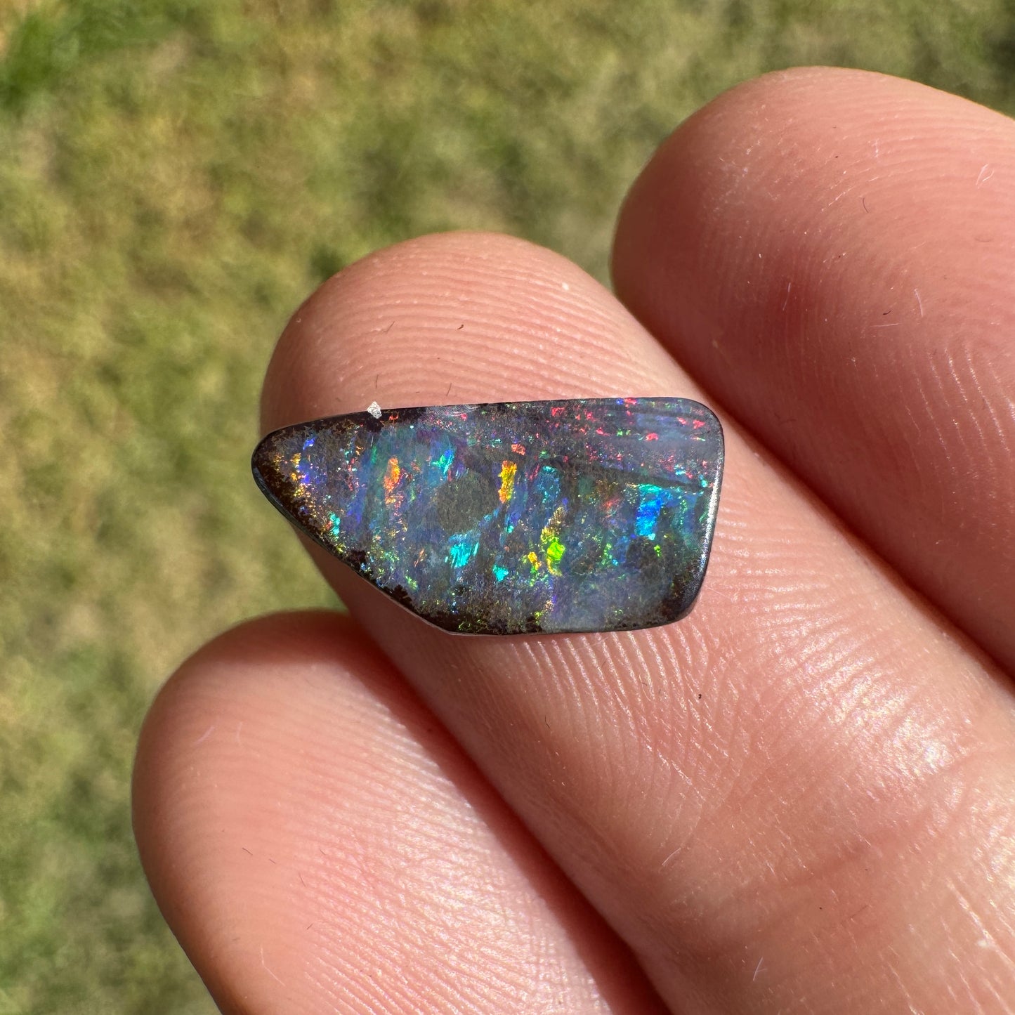 2.03 Ct rainbow boulder opal