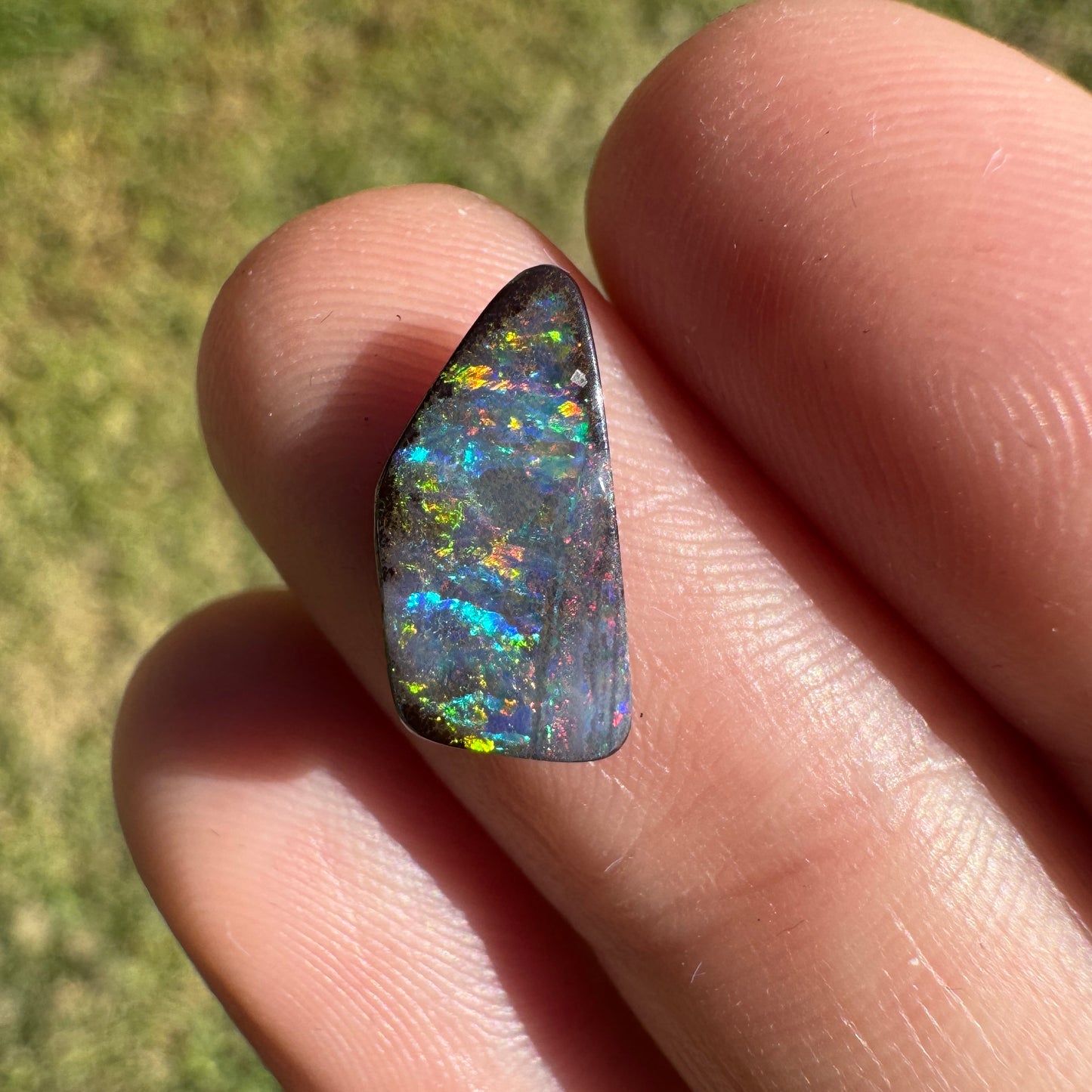 2.03 Ct rainbow boulder opal