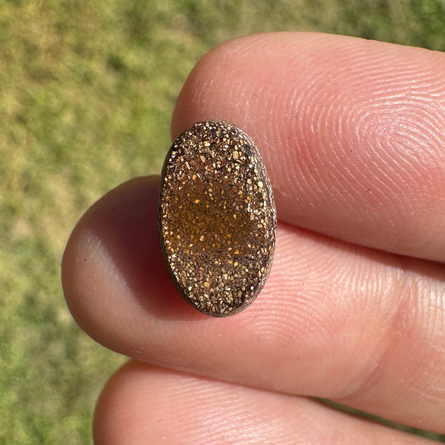 2.51 Ct rainbow oval boulder opal