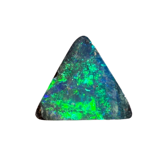 1.18 Ct triangle green-blue boulder opal