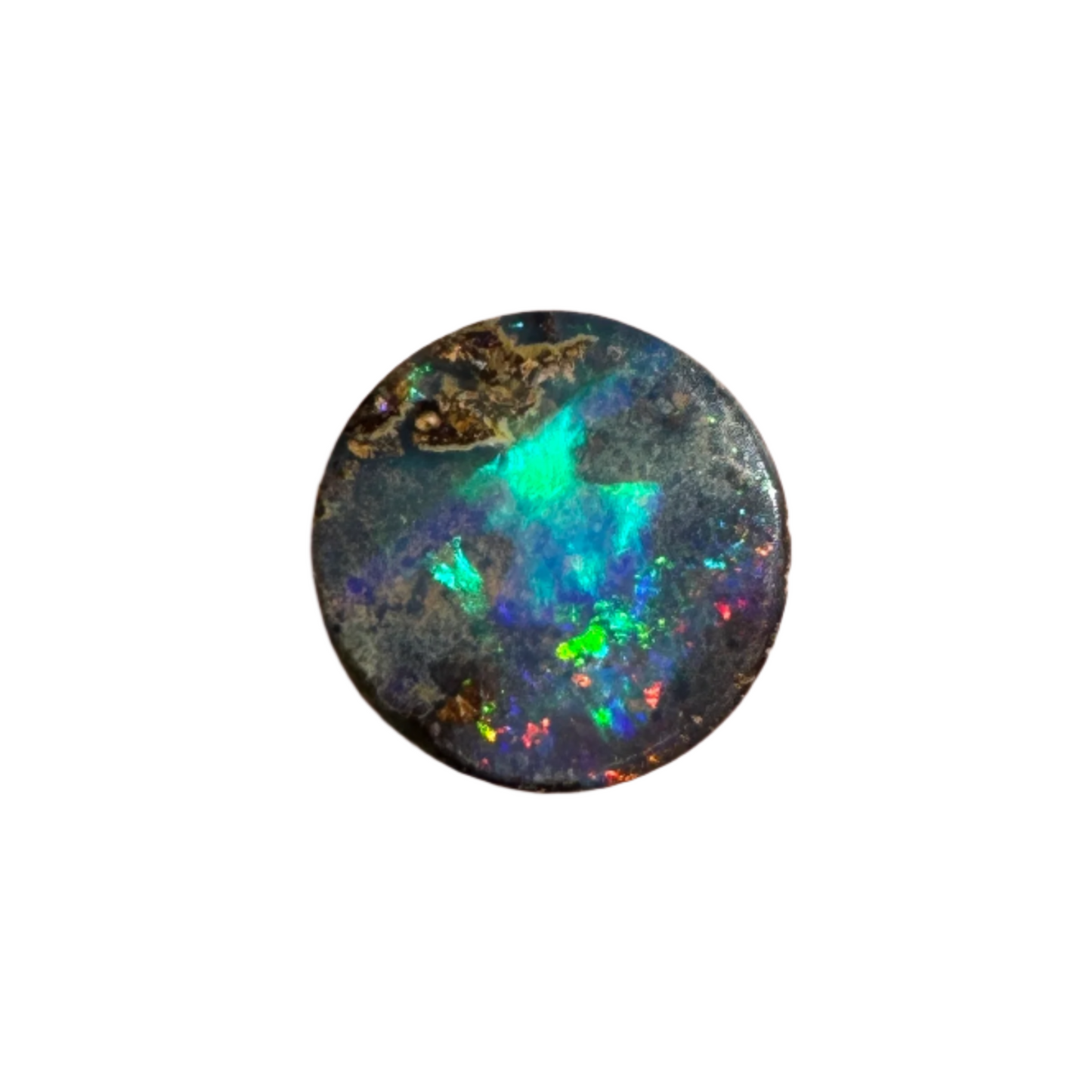 1.08 Ct small circle boulder opal