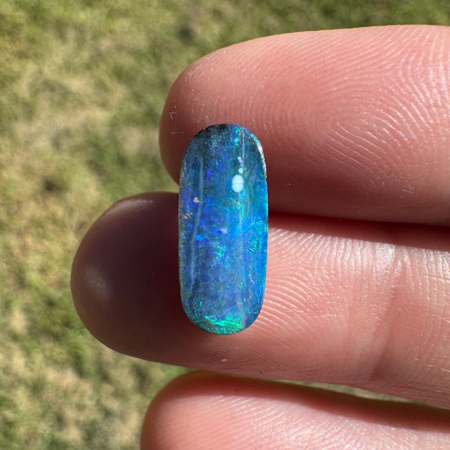 2.22 Ct green-blue boulder opal