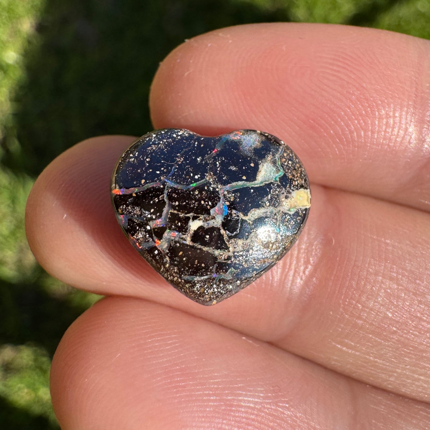 7.19 Ct matrix heart boulder opal