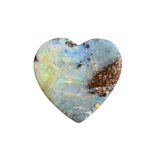 6.96 Ct heart boulder opal