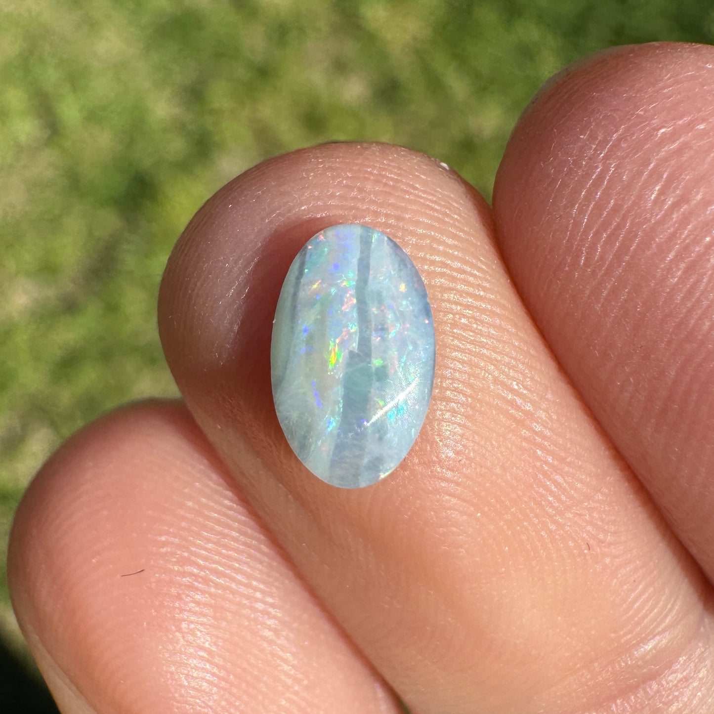 0.63 Ct extra small oval boulder opal