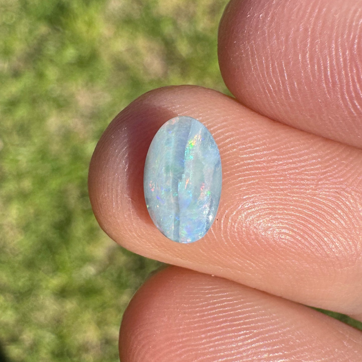 0.63 Ct extra small oval boulder opal