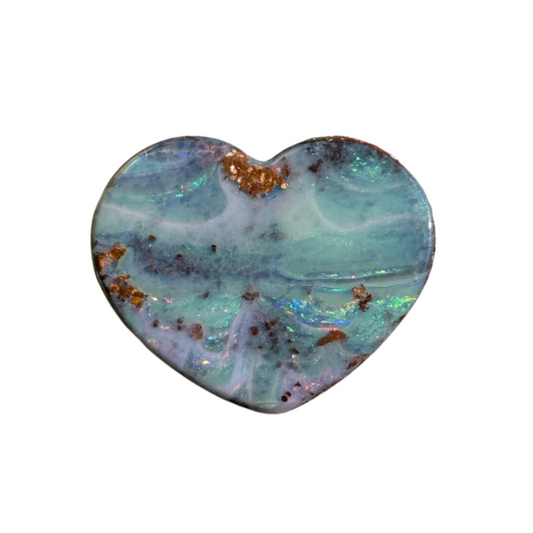 4.46 Ct heart boulder opal