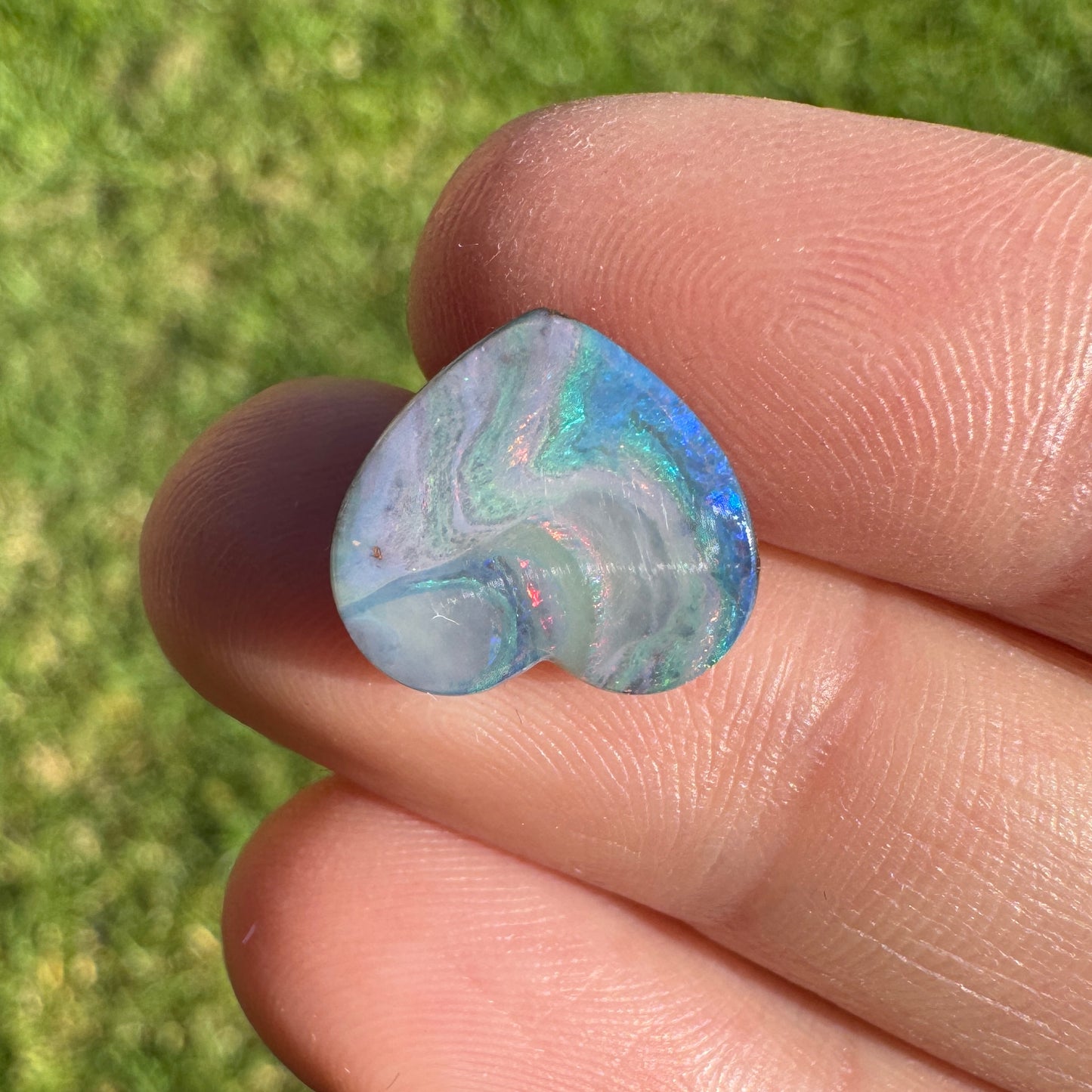 4.90 Ct heart boulder opal