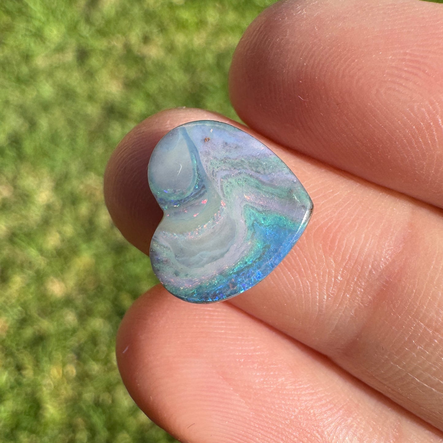 4.90 Ct heart boulder opal