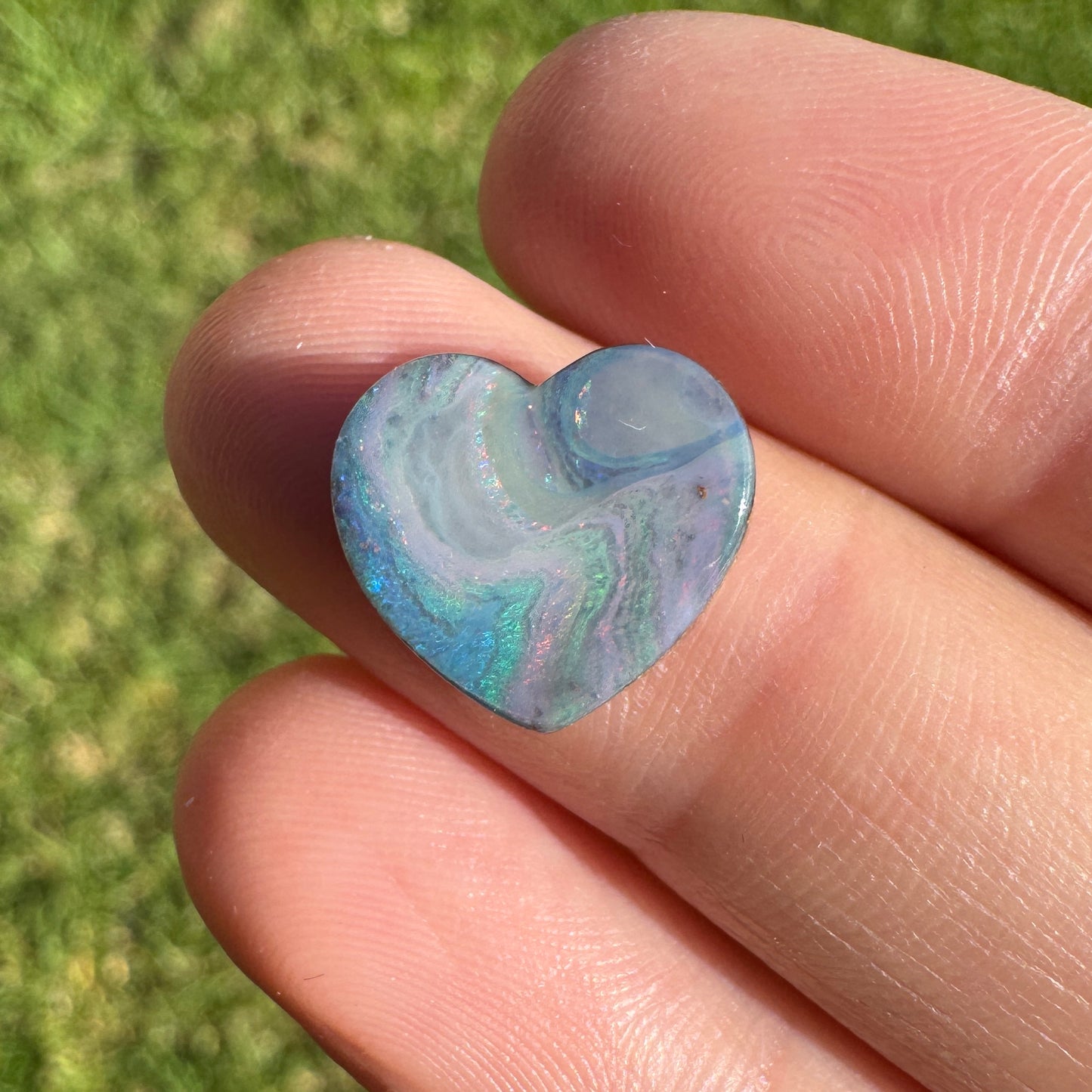4.90 Ct heart boulder opal