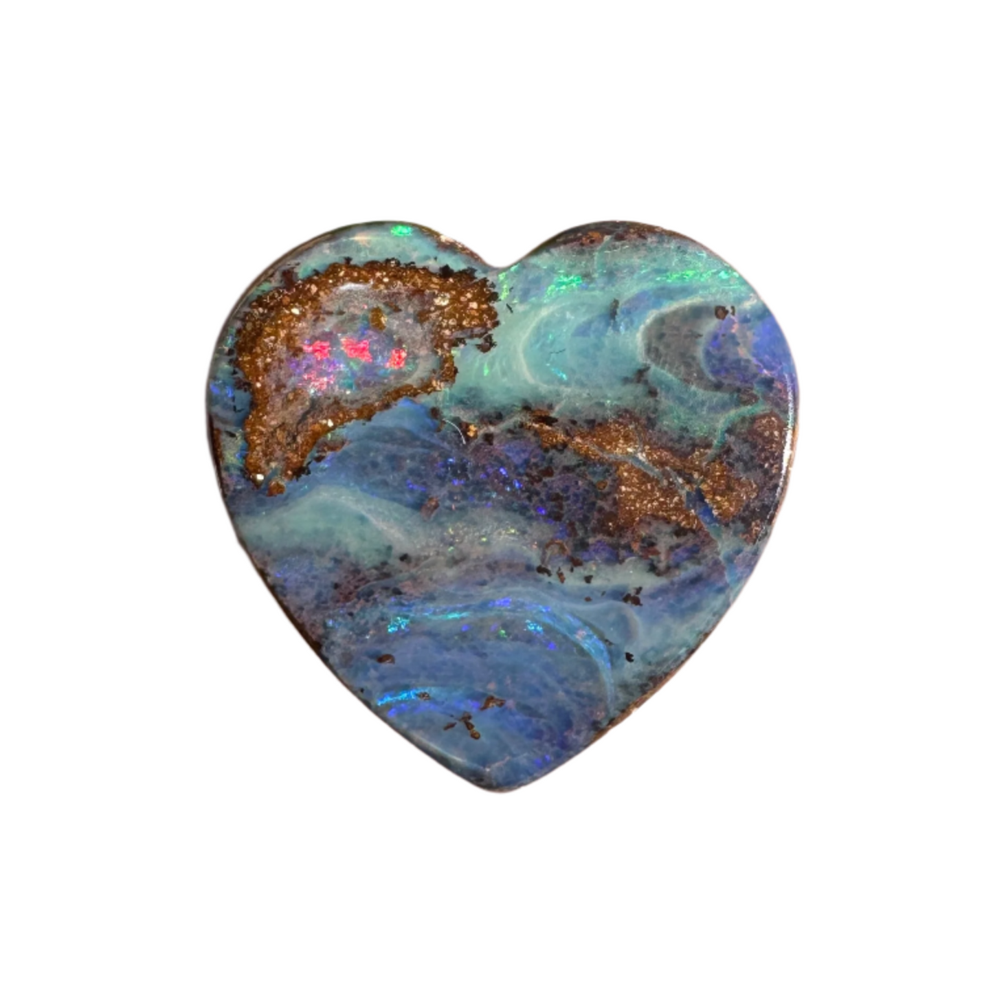 7.17 Ct heart boulder opal