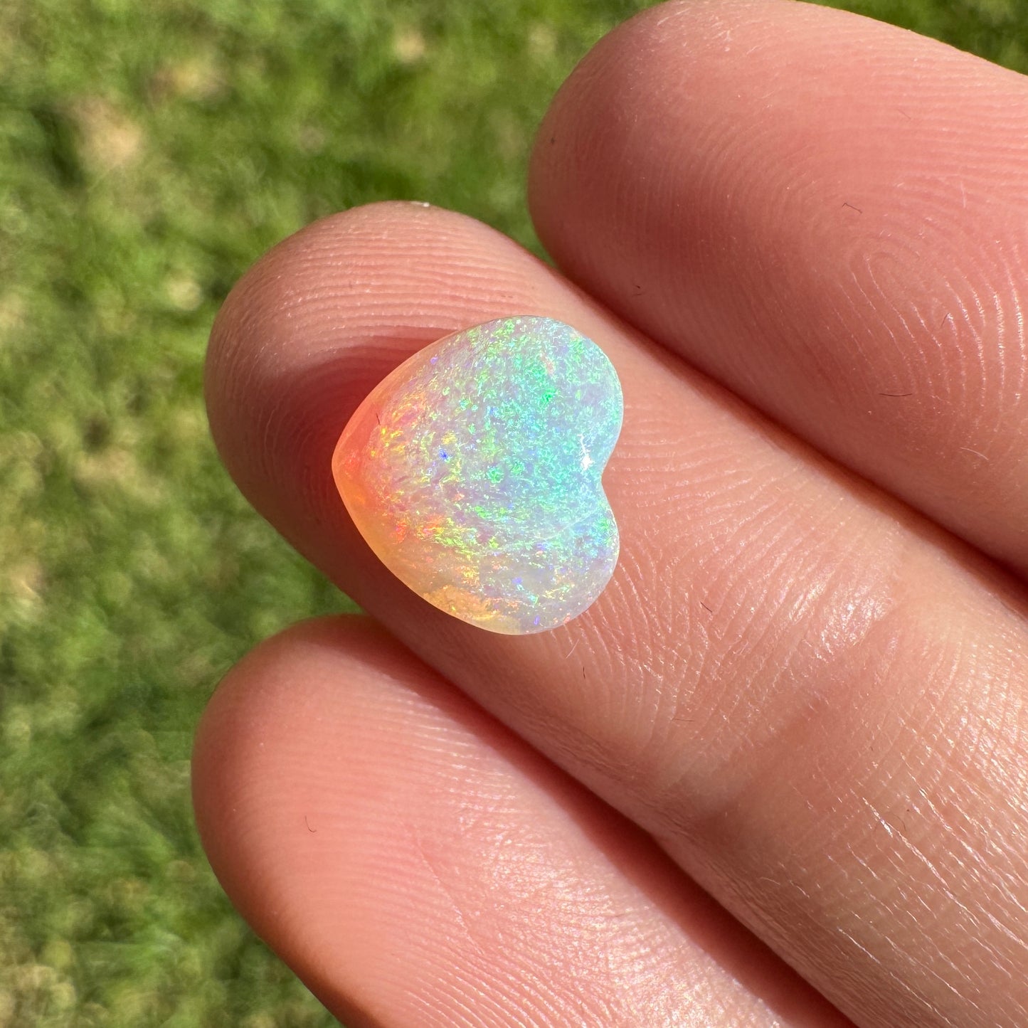 1.78 Ct small crystal heart opal