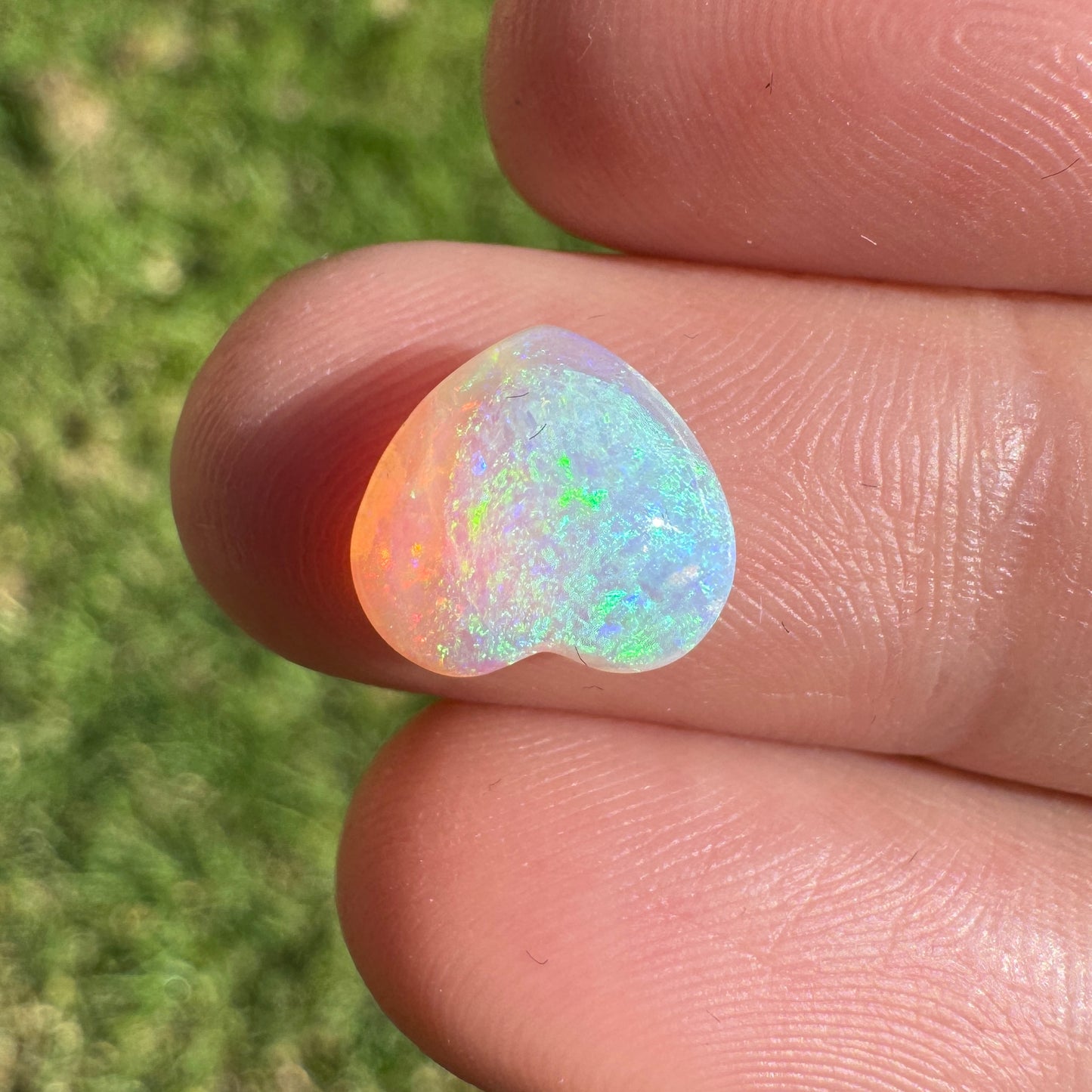 1.78 Ct small crystal heart opal