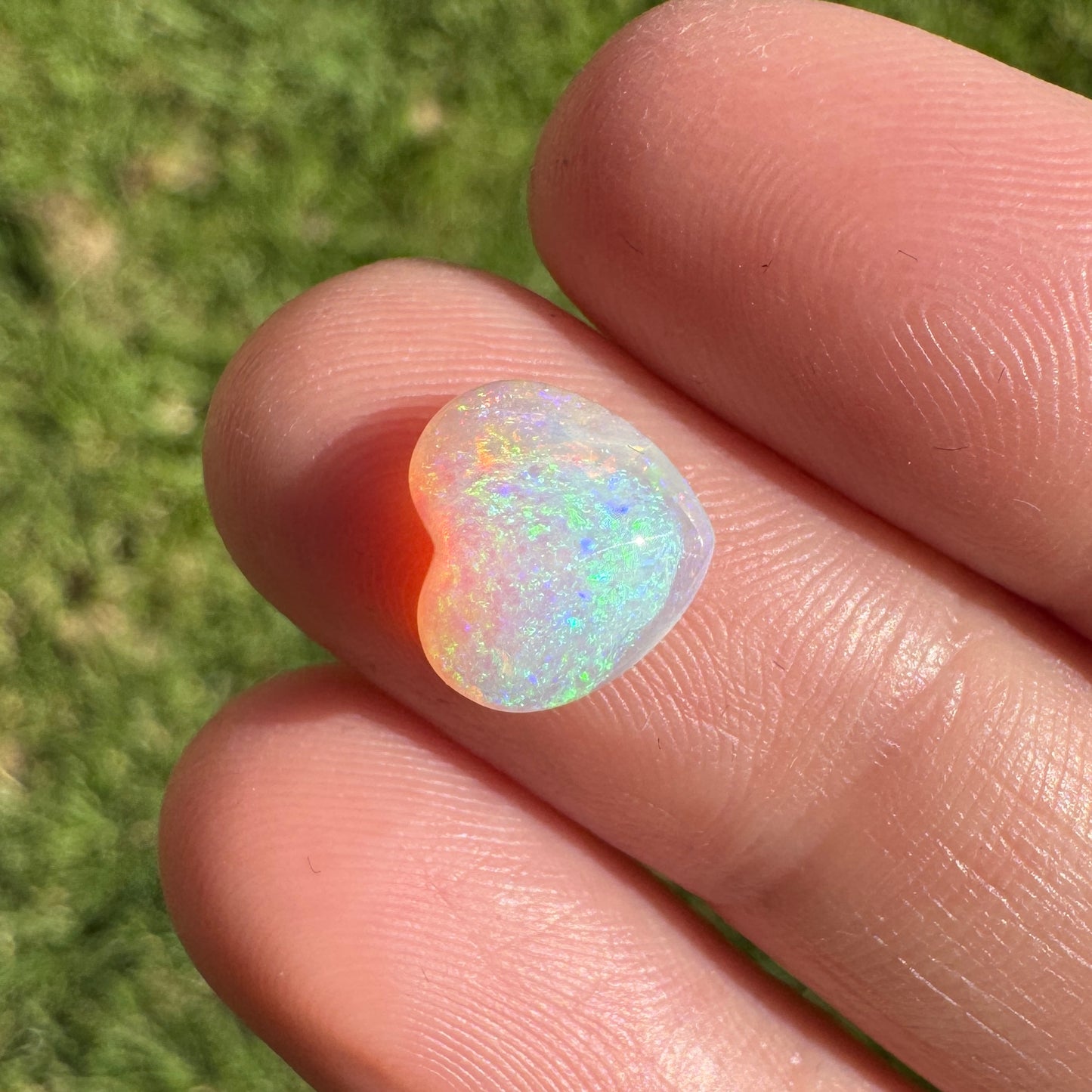 1.78 Ct small crystal heart opal