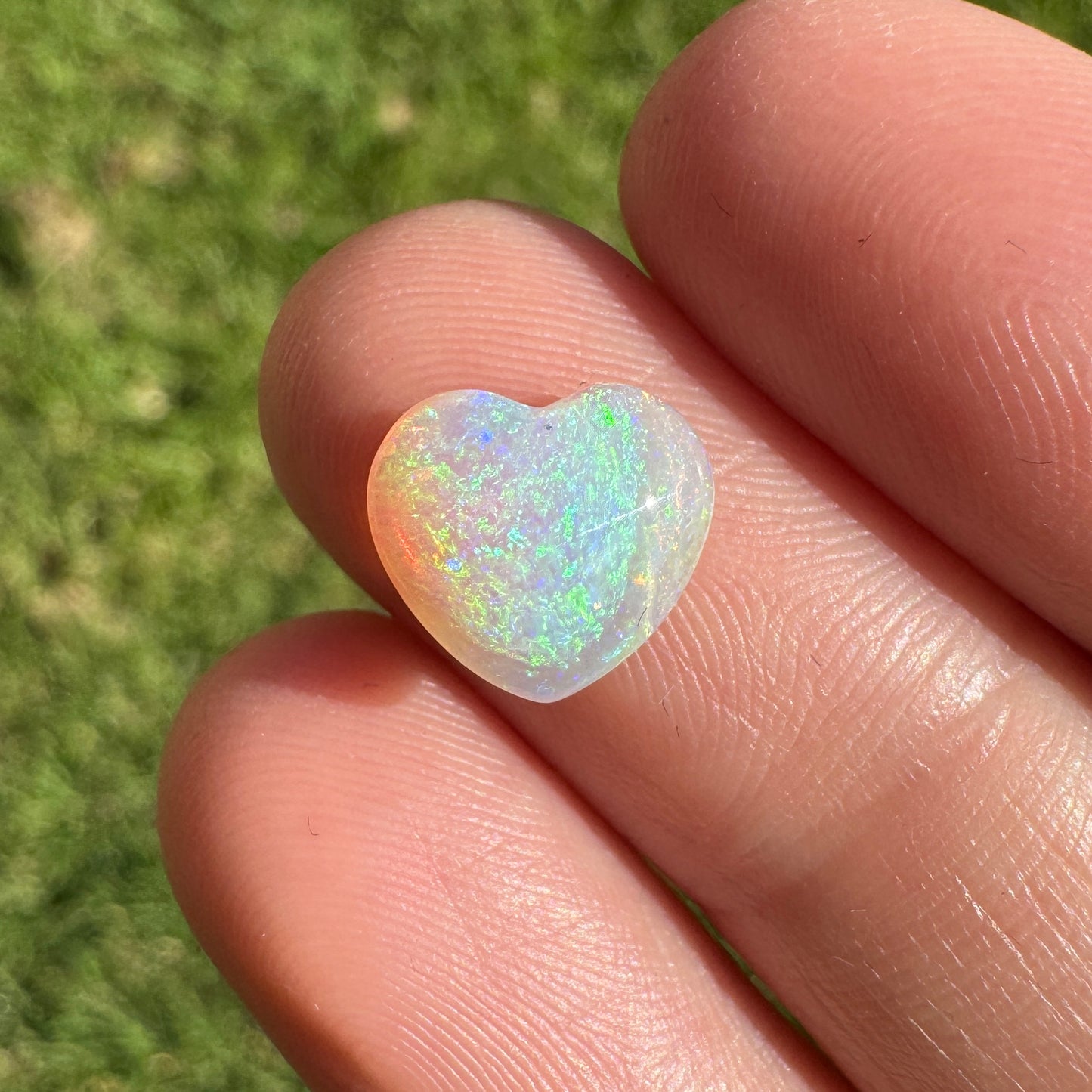 1.78 Ct small crystal heart opal