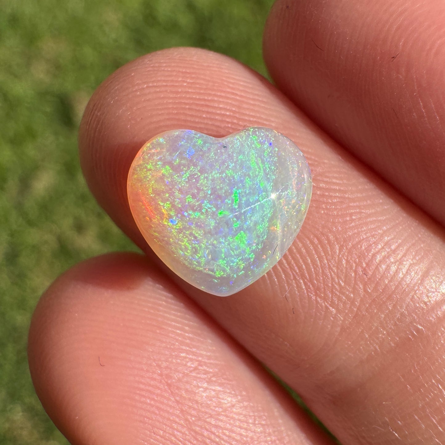 1.78 Ct small crystal heart opal