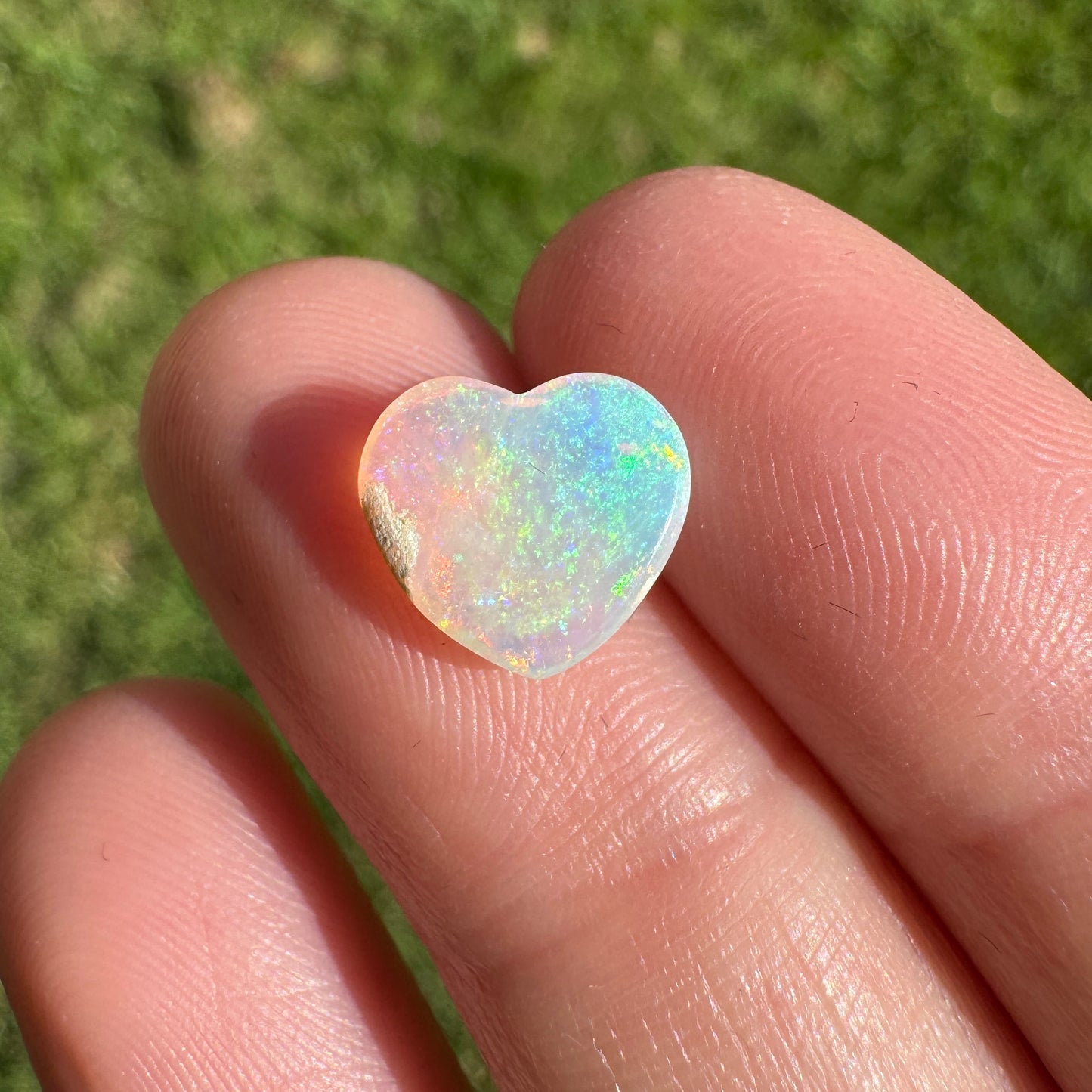 1.78 Ct small crystal heart opal