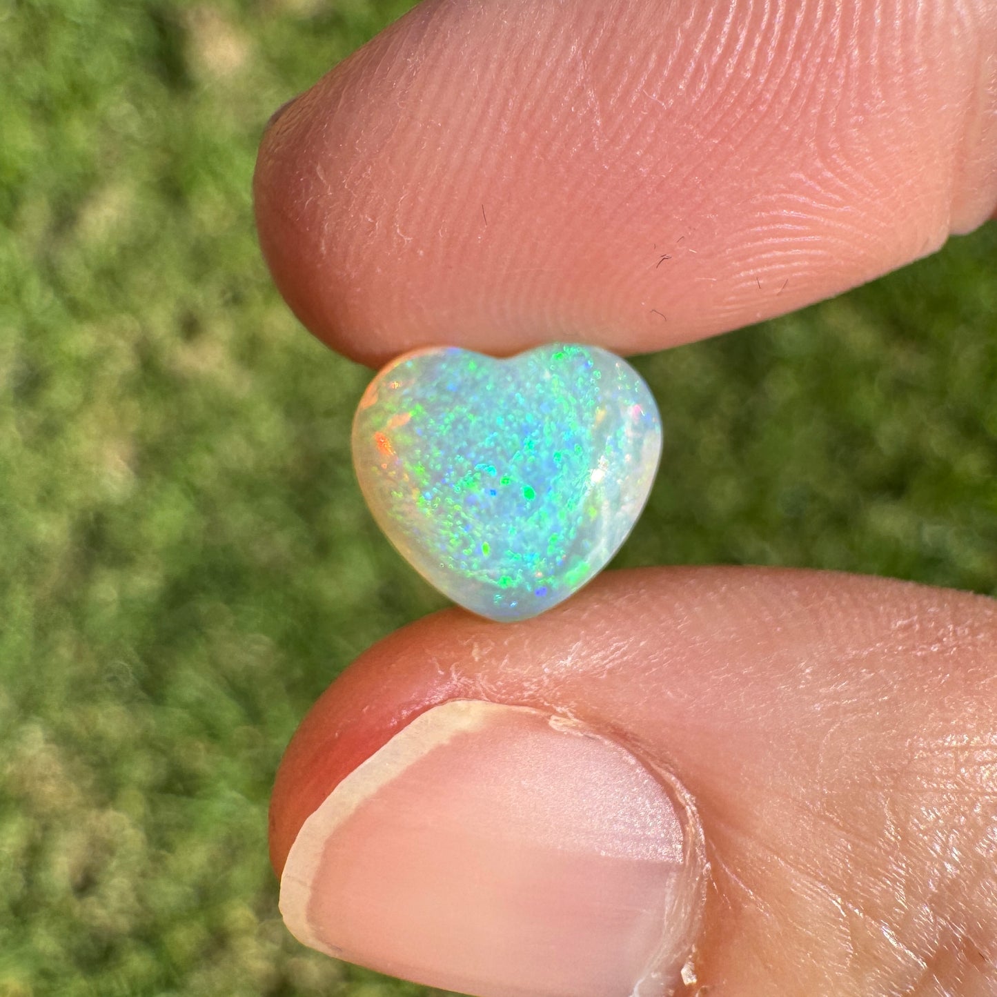 1.78 Ct small crystal heart opal
