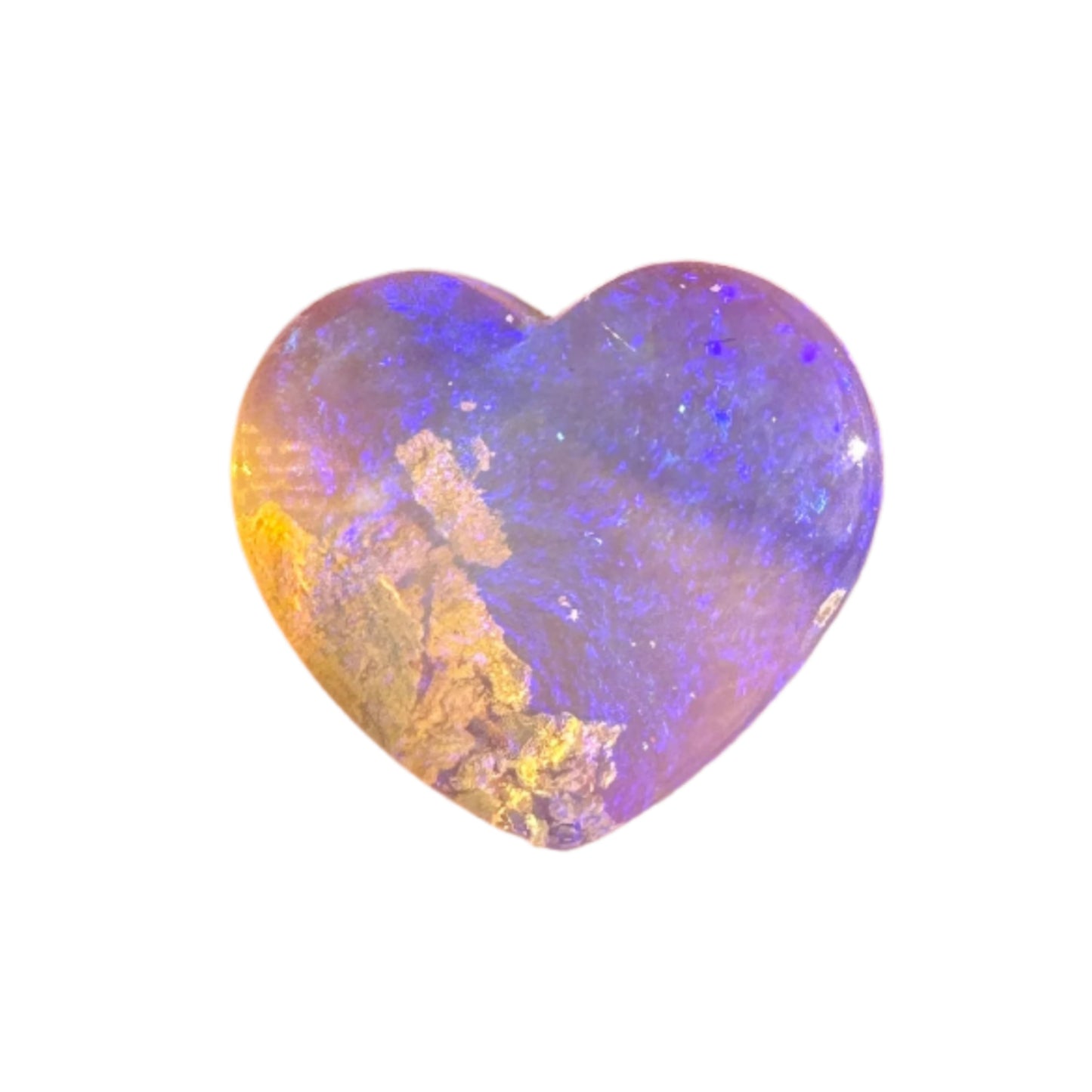 2.95 Ct wood replacement heart opal