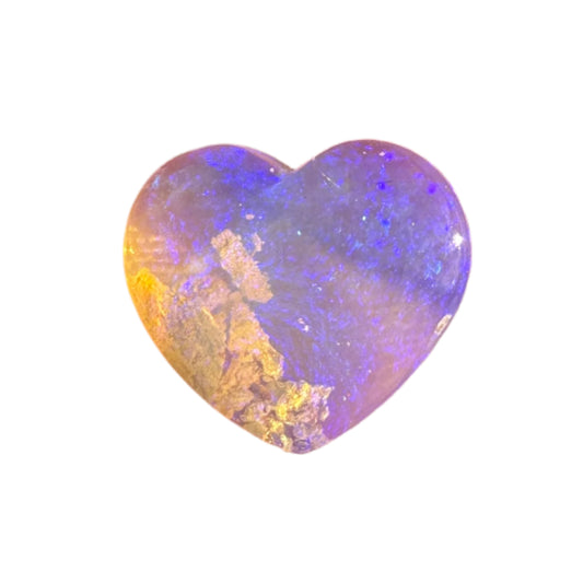 2.95 Ct wood replacement heart opal