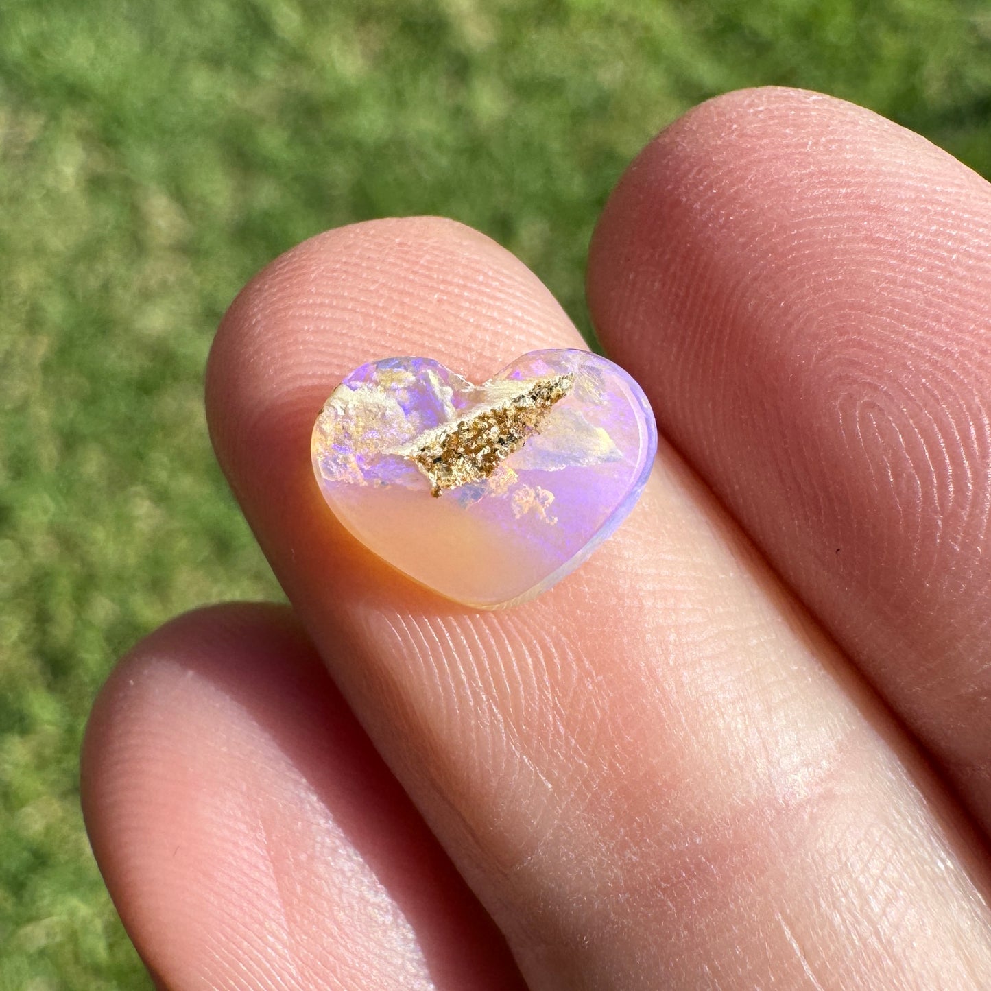 1.16 Ct small wood replacement heart opal