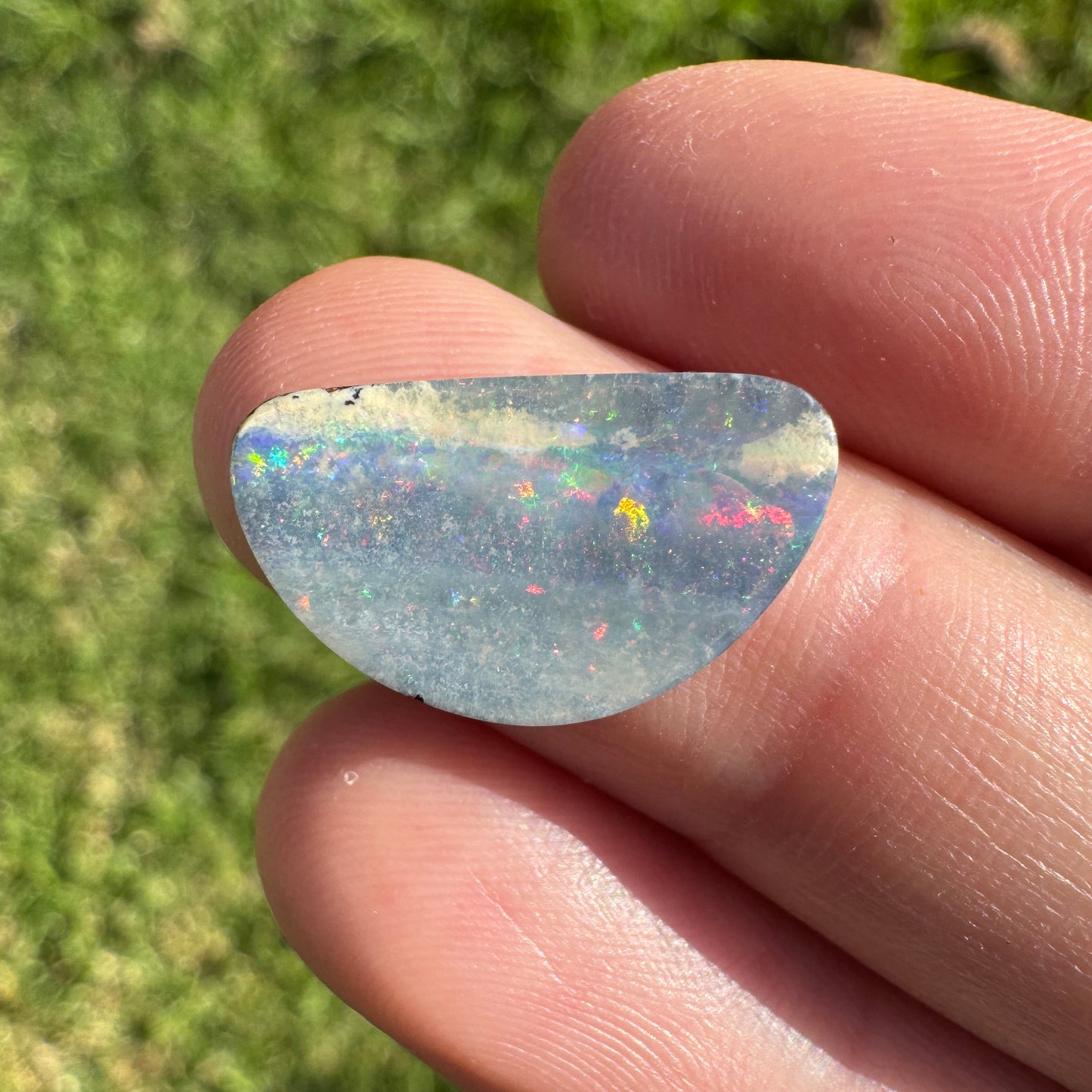 5.17 Ct half-circle boulder opal