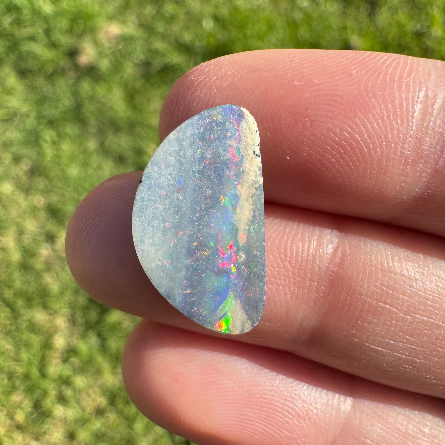 5.17 Ct half-circle boulder opal