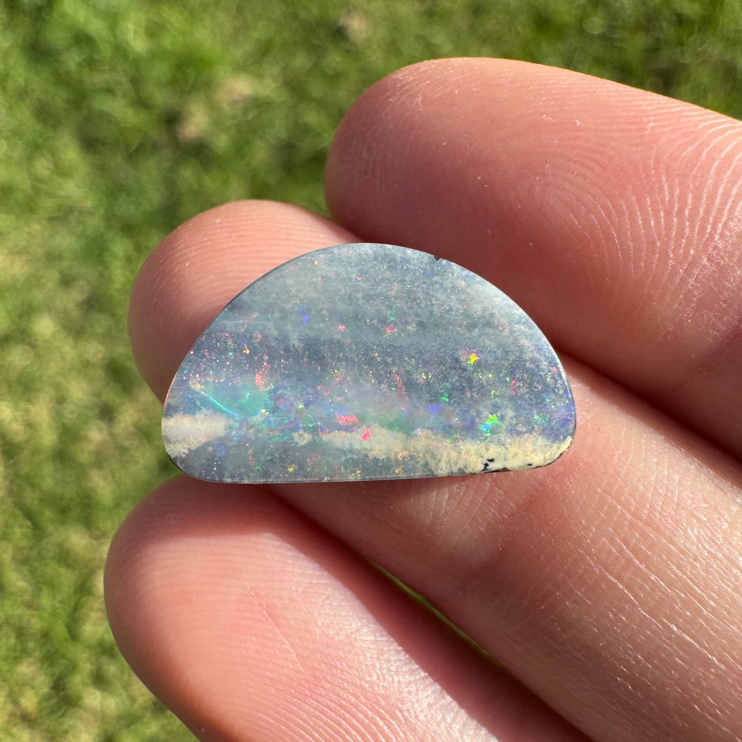 5.17 Ct half-circle boulder opal