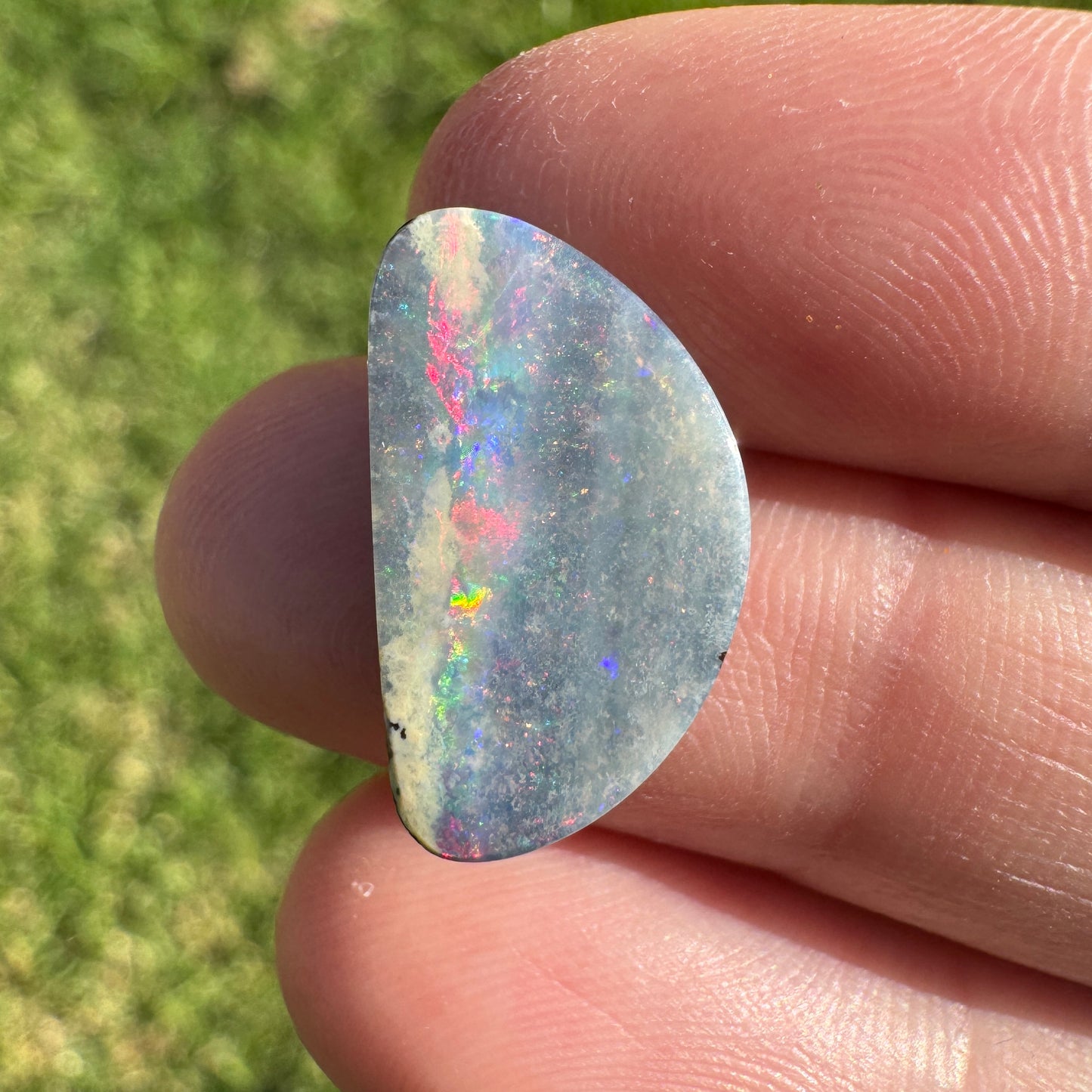5.17 Ct half-circle boulder opal