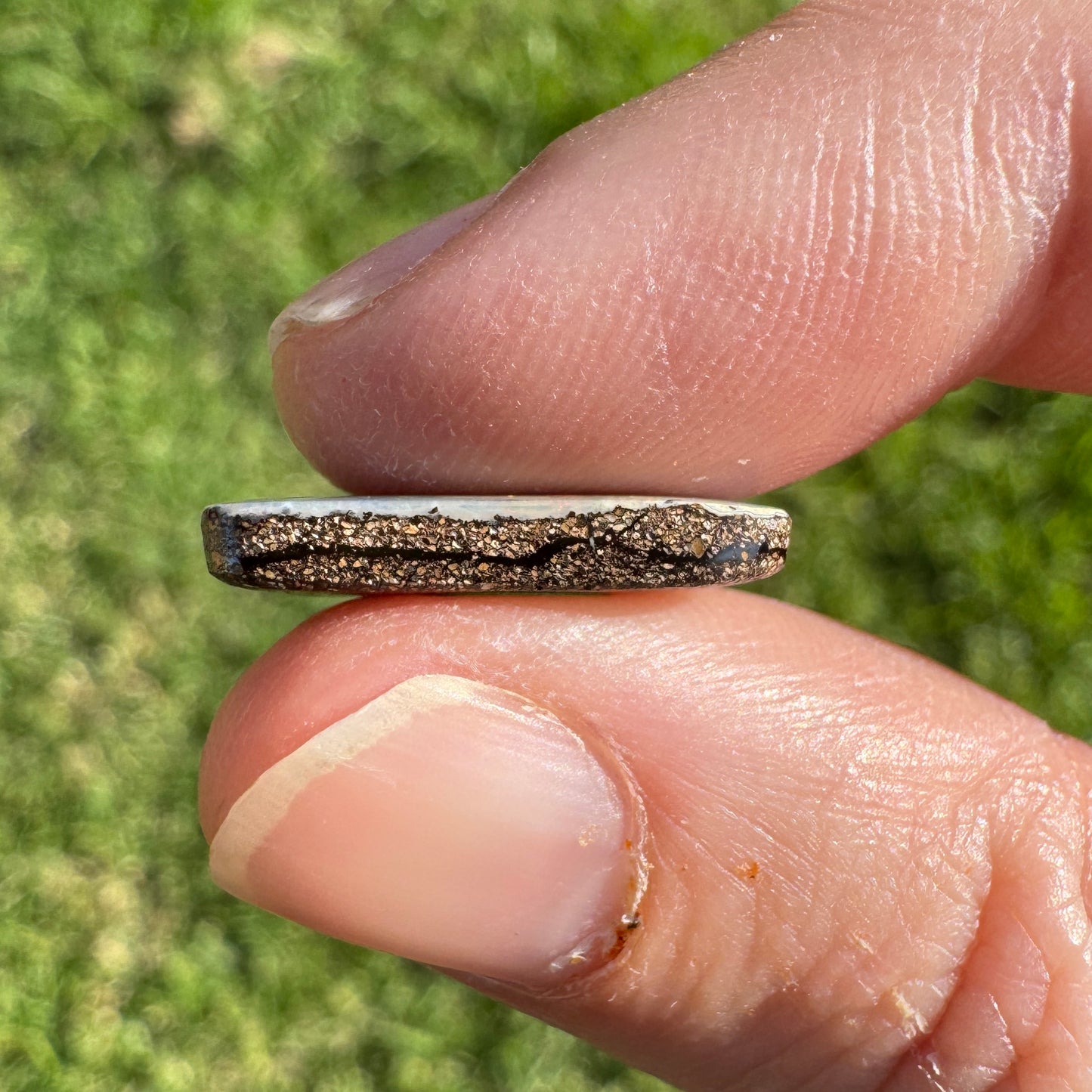 5.17 Ct half-circle boulder opal