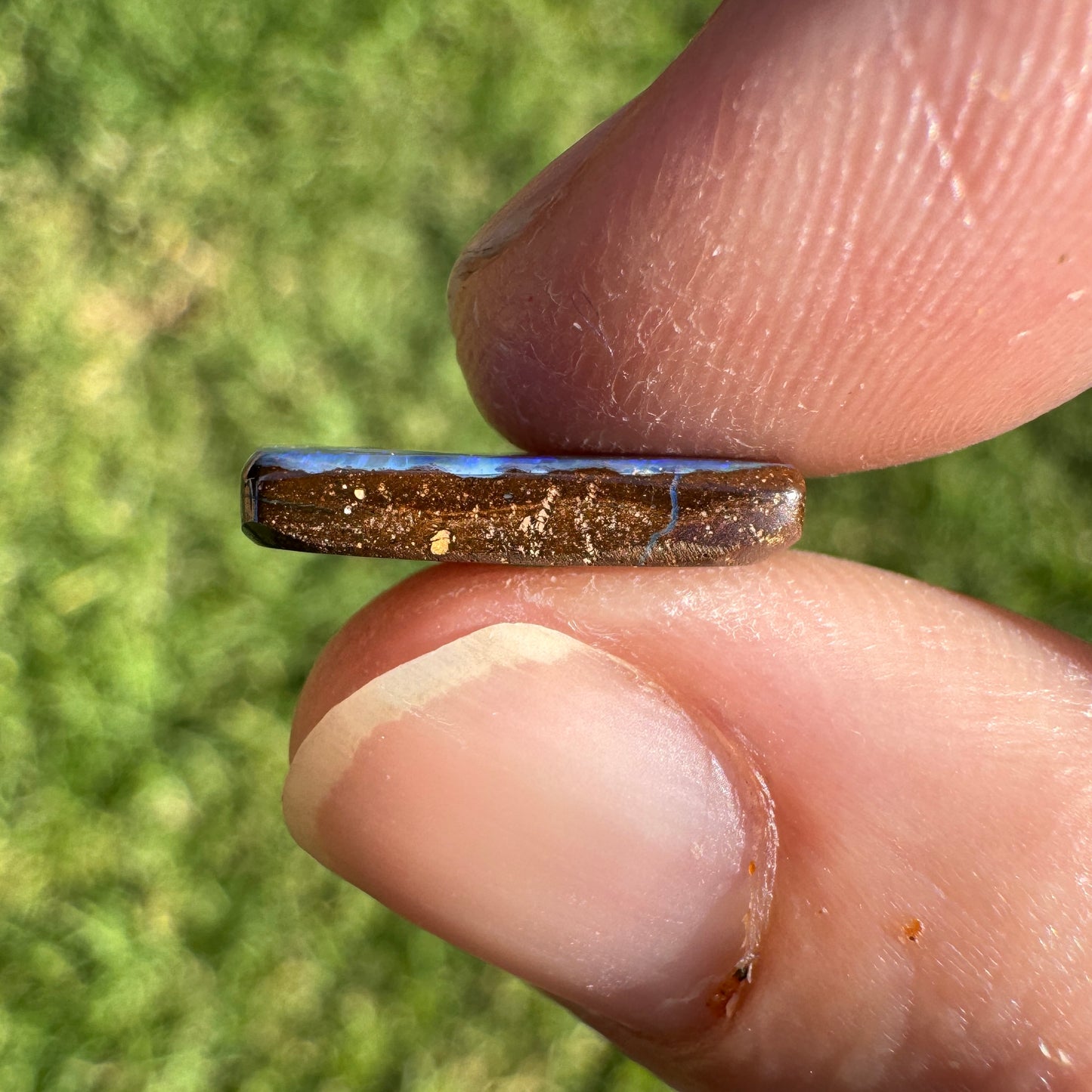 3.58 Ct rectangle boulder opal