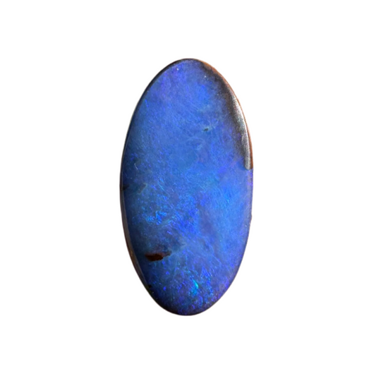 3.06 Ct blue oval boulder opal