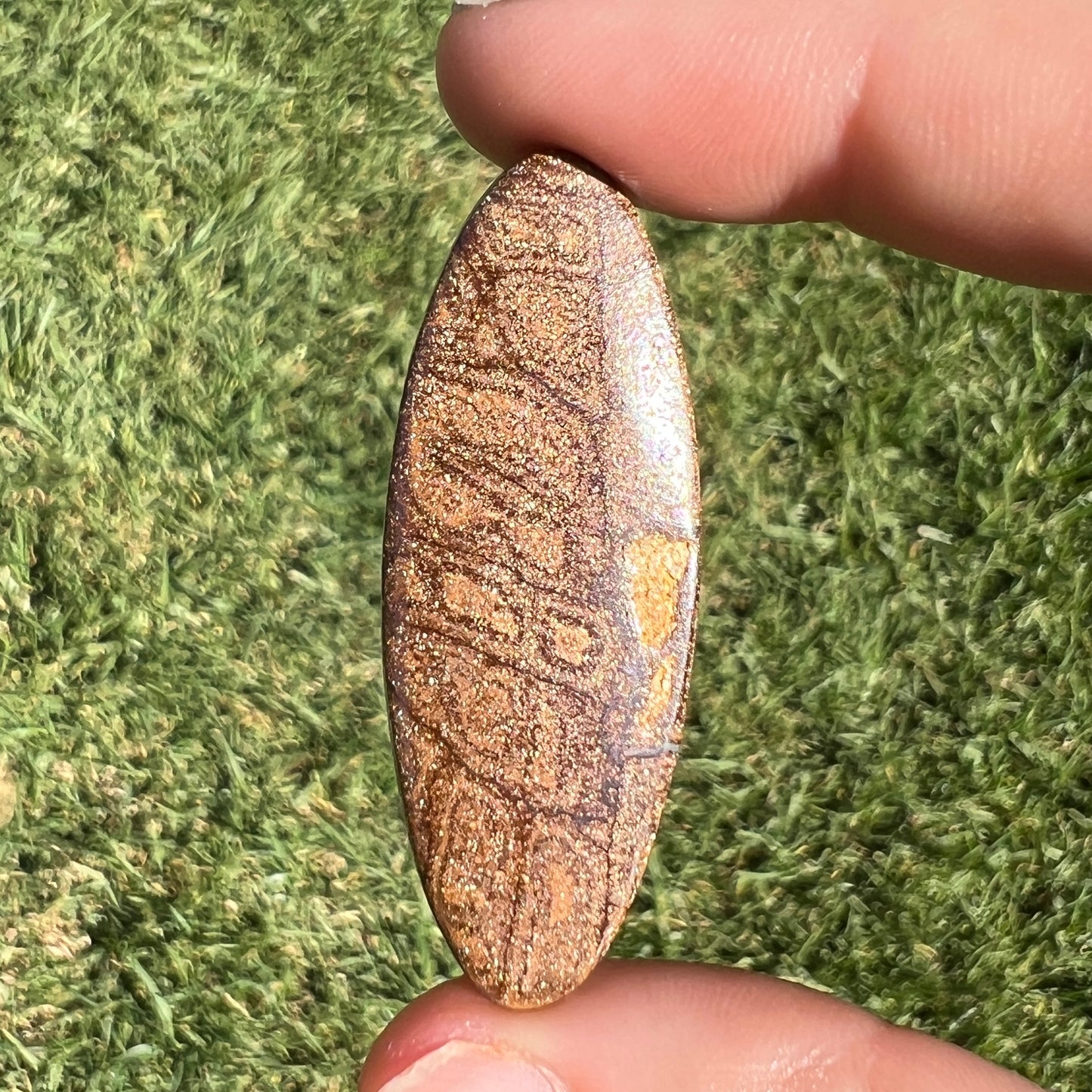 35.62 Ct extra large oval boulder opal