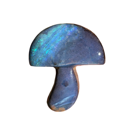 14.25 Ct boulder opal mushroom carving