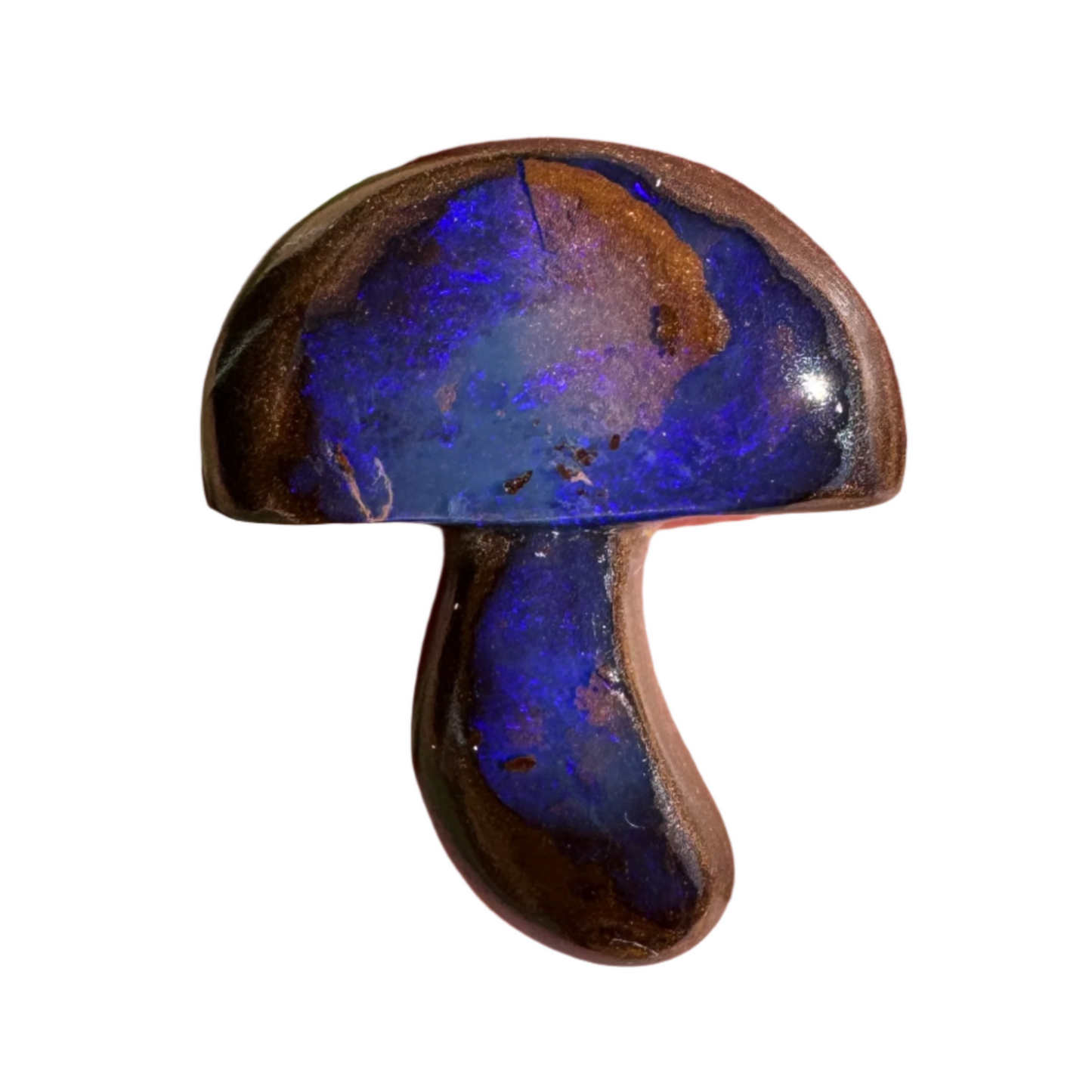 7.79 Ct boulder opal mushroom carving