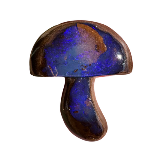 7.79 Ct boulder opal mushroom carving