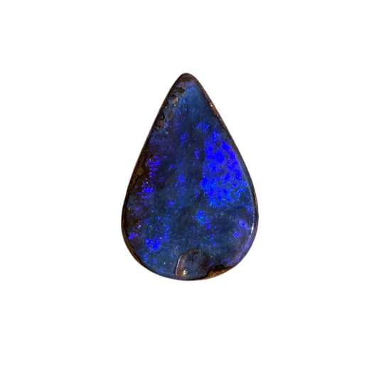 3.03 Ct small purple teardrop boulder opal