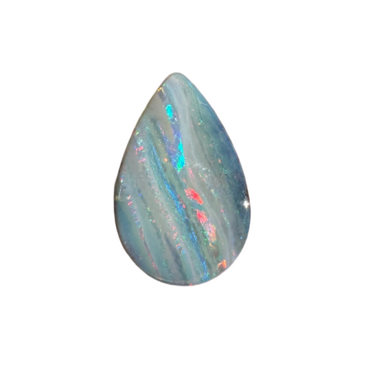 3.58 Ct stripy teardrop boulder opal