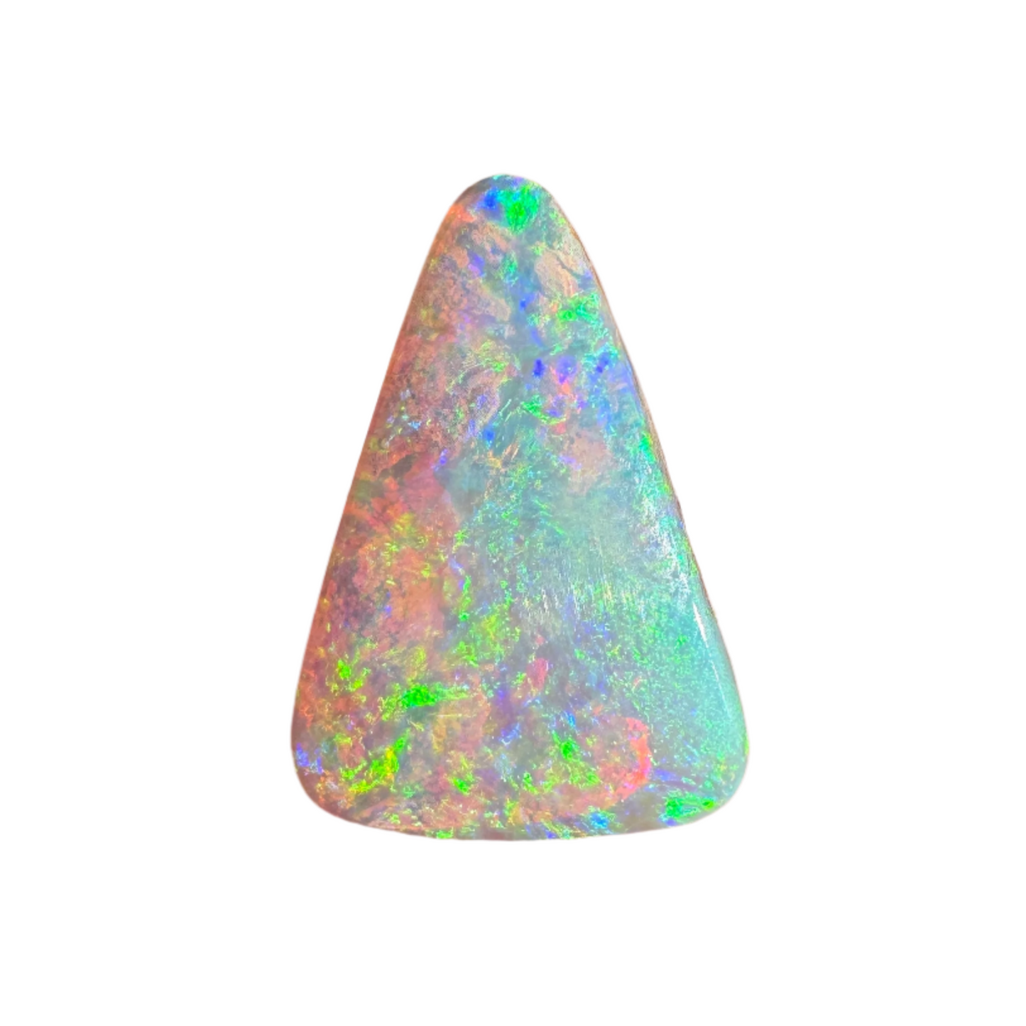 2.06 Ct bright green crystal boulder opal