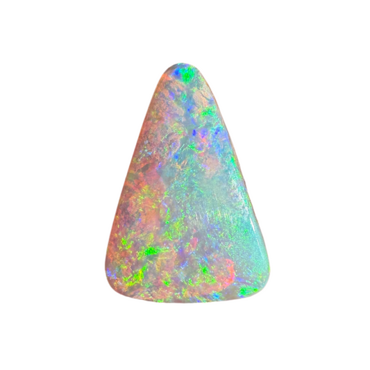 2.06 Ct bright green crystal boulder opal