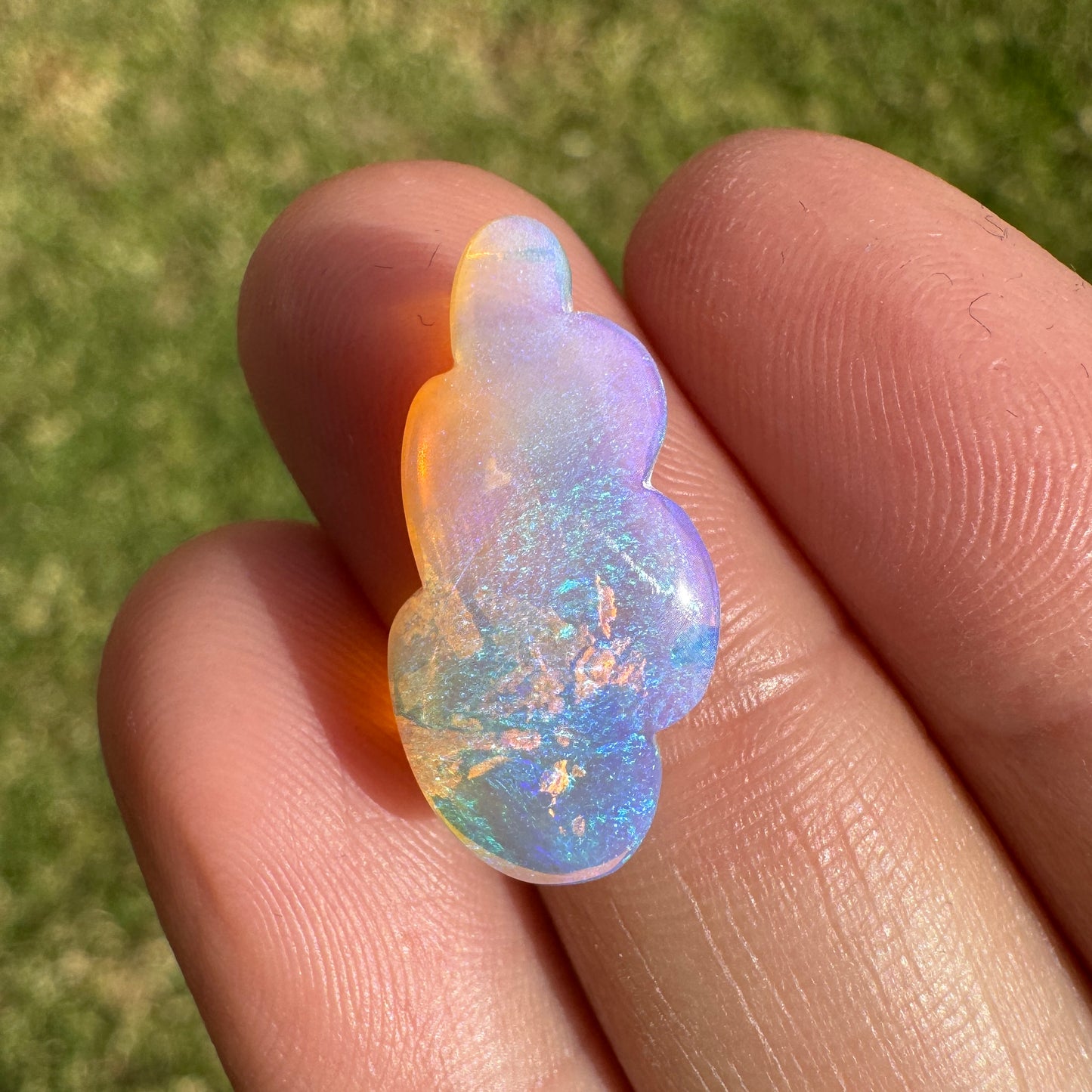 4.77 Ct cloud carving wood replacement opal