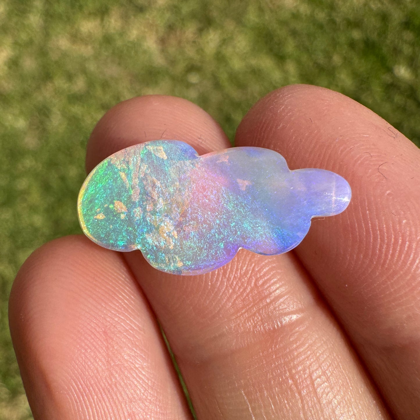 4.77 Ct cloud carving wood replacement opal
